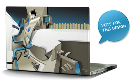 Laptop skin mockup